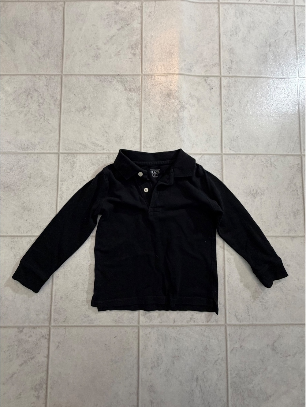 The Children's Place black long sleeve polo shirt size 4T